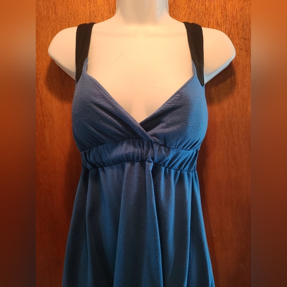 Miss Chievous navy blue & black cute cotton sundress szS - Picture 3 of 6